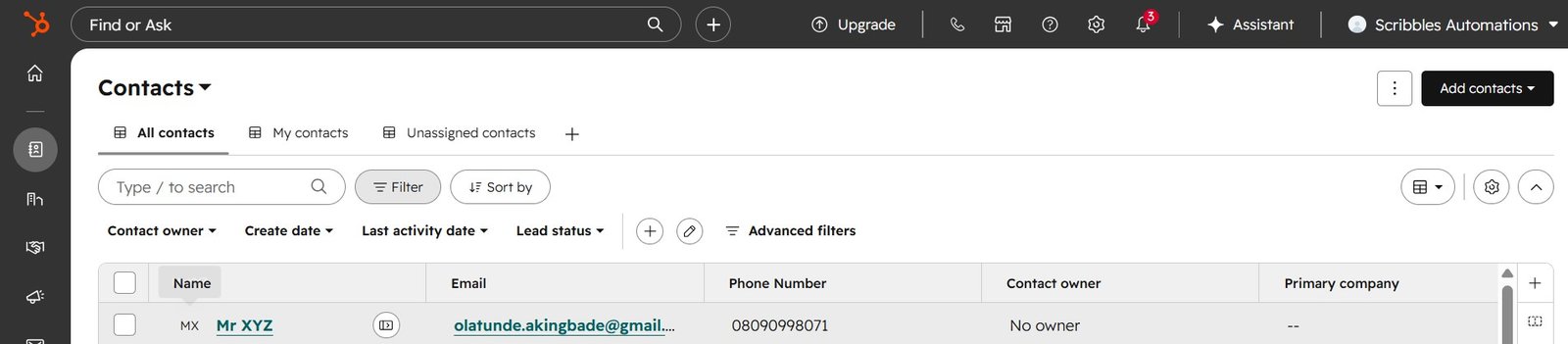 New HubSpot